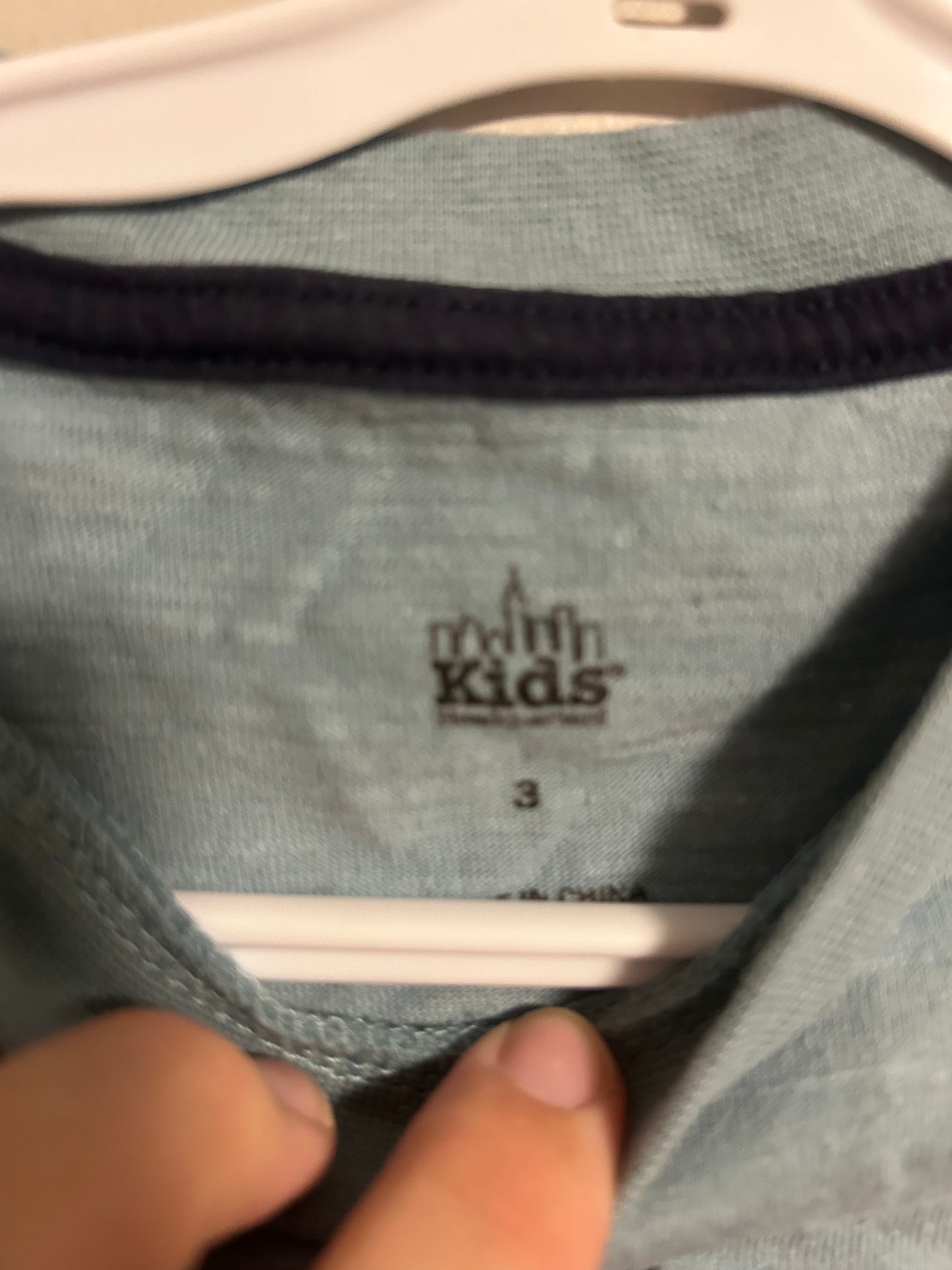 Kids headquarters 3t blue shark top