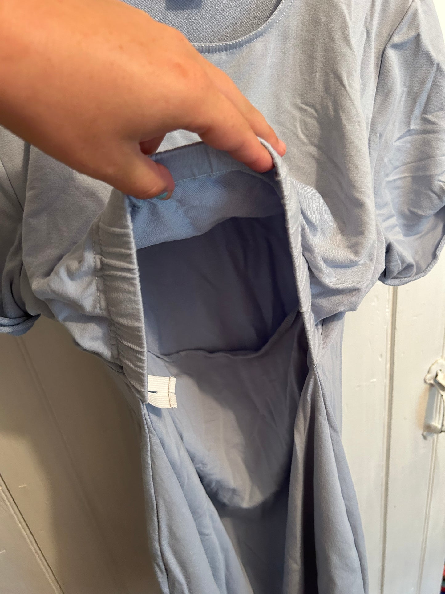 Carry large blue nursing tshirt