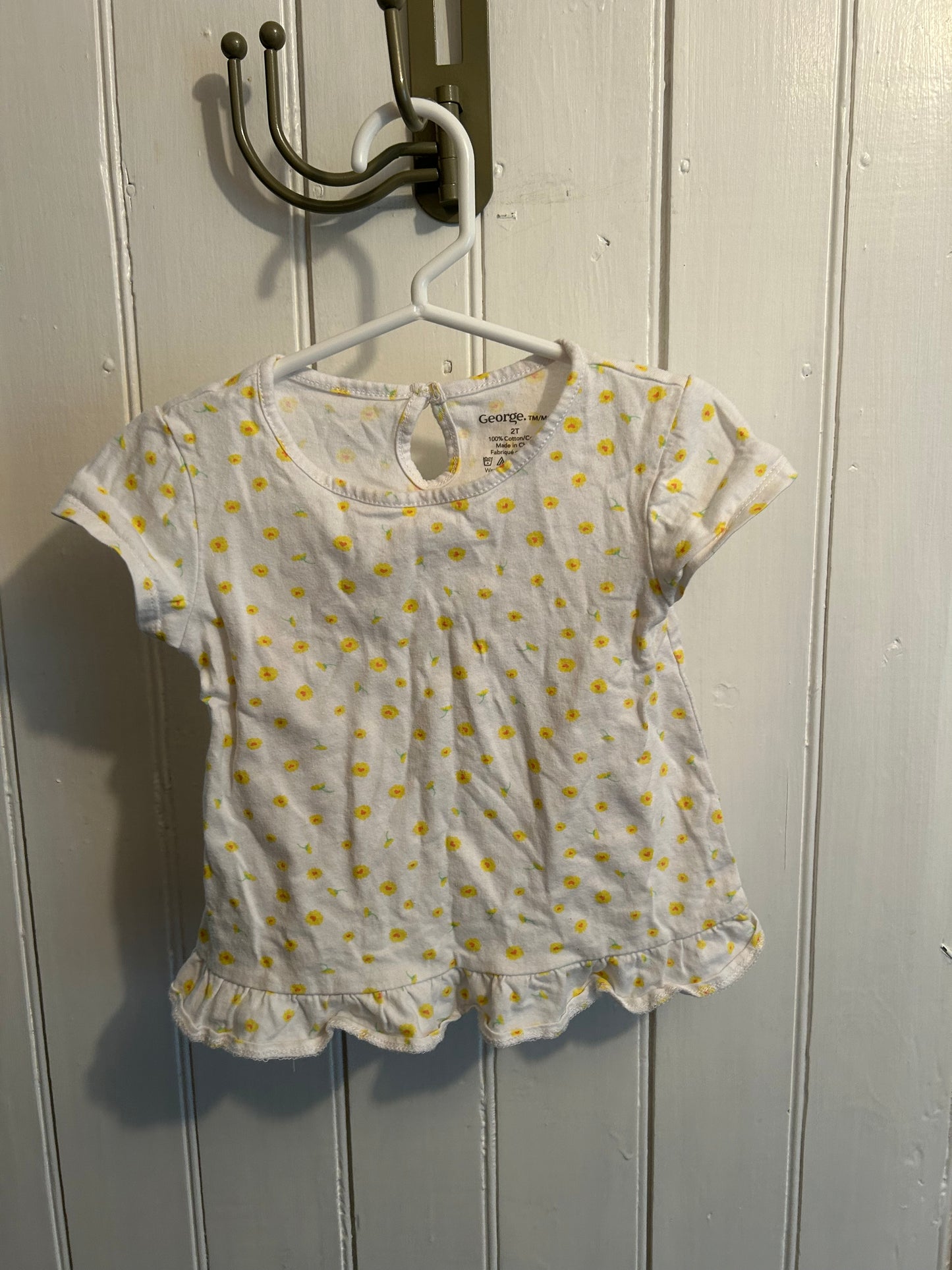George 2t yellow flower top