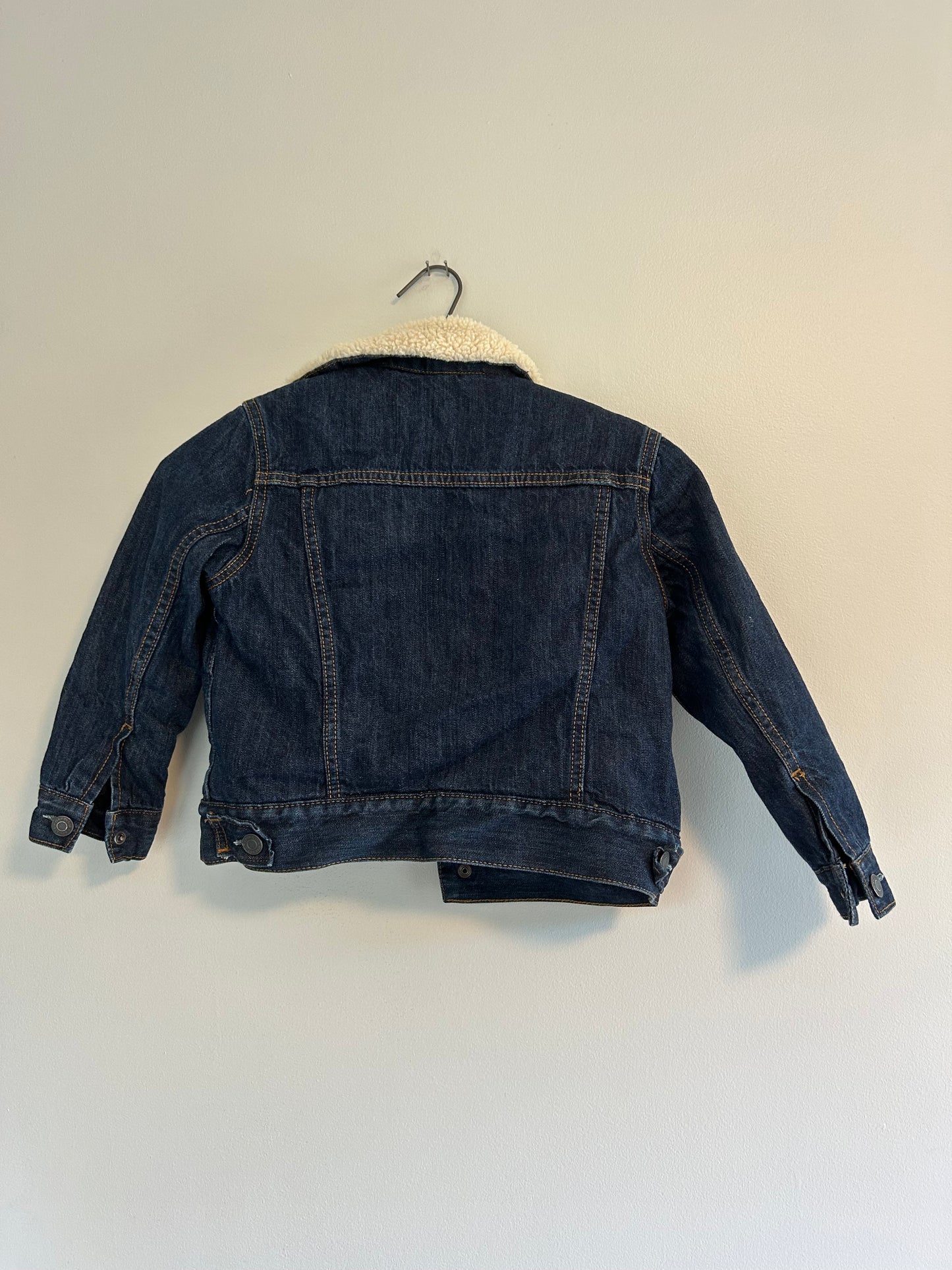 Gap youth xs Sherpa lined denim jacket