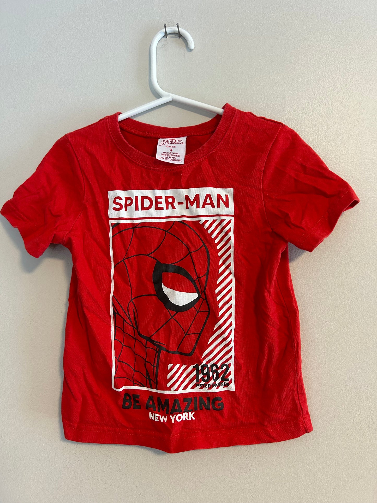 Spiderman 4 red graphic T-shirt
