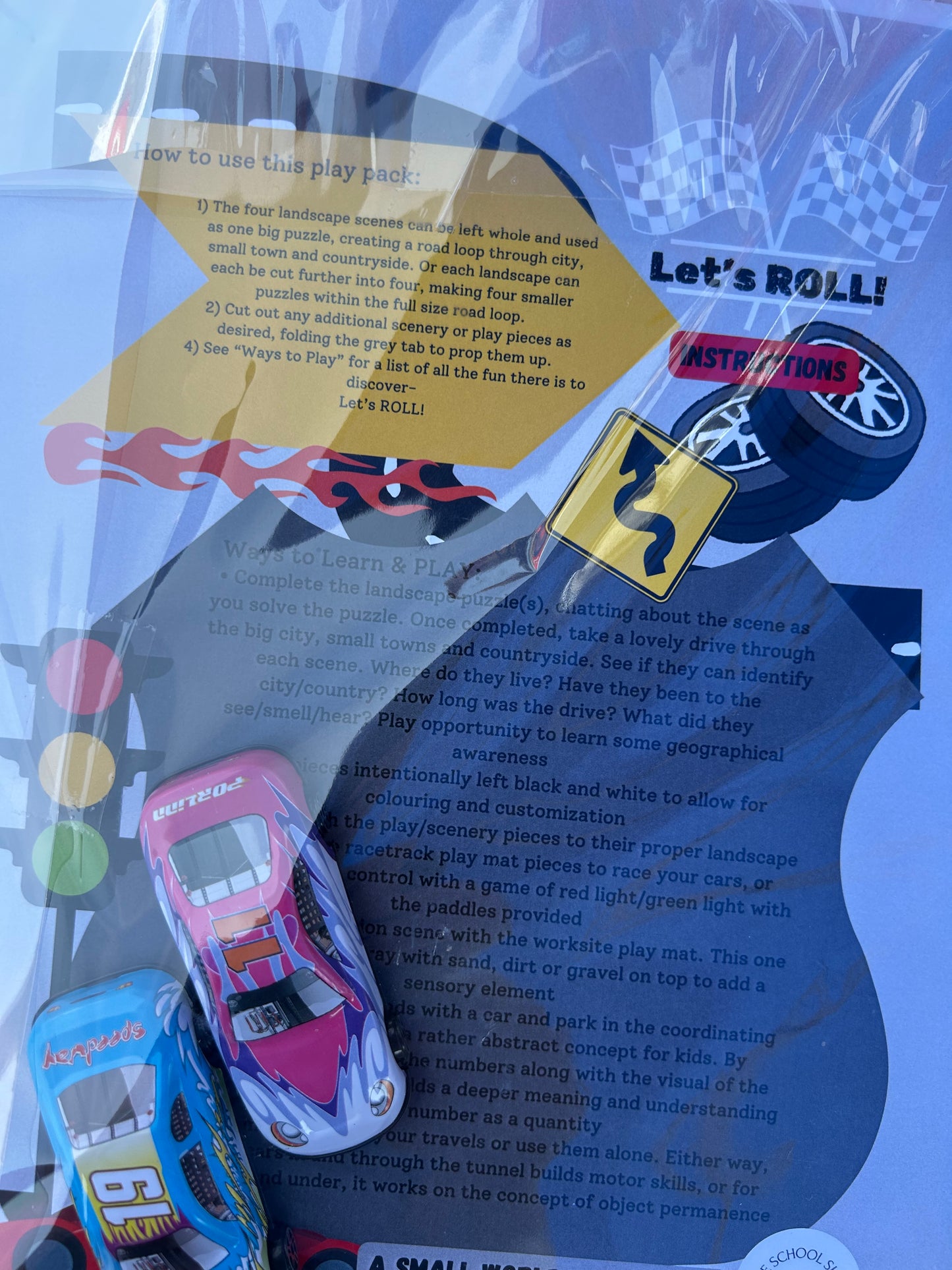 Let’s roll car activity pack