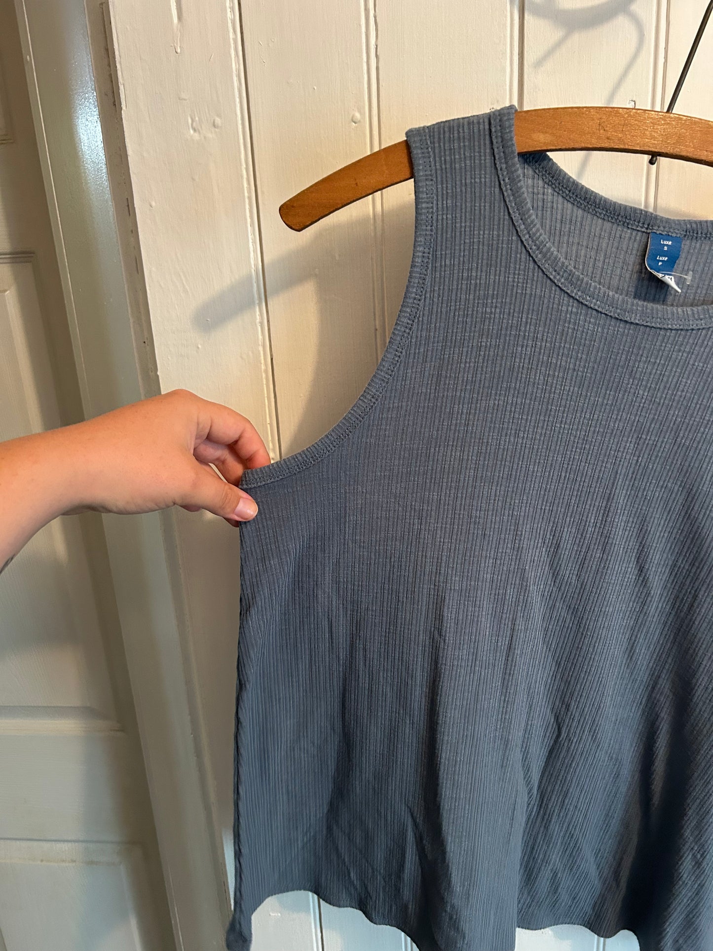 Old navy small blue ribbed tank top