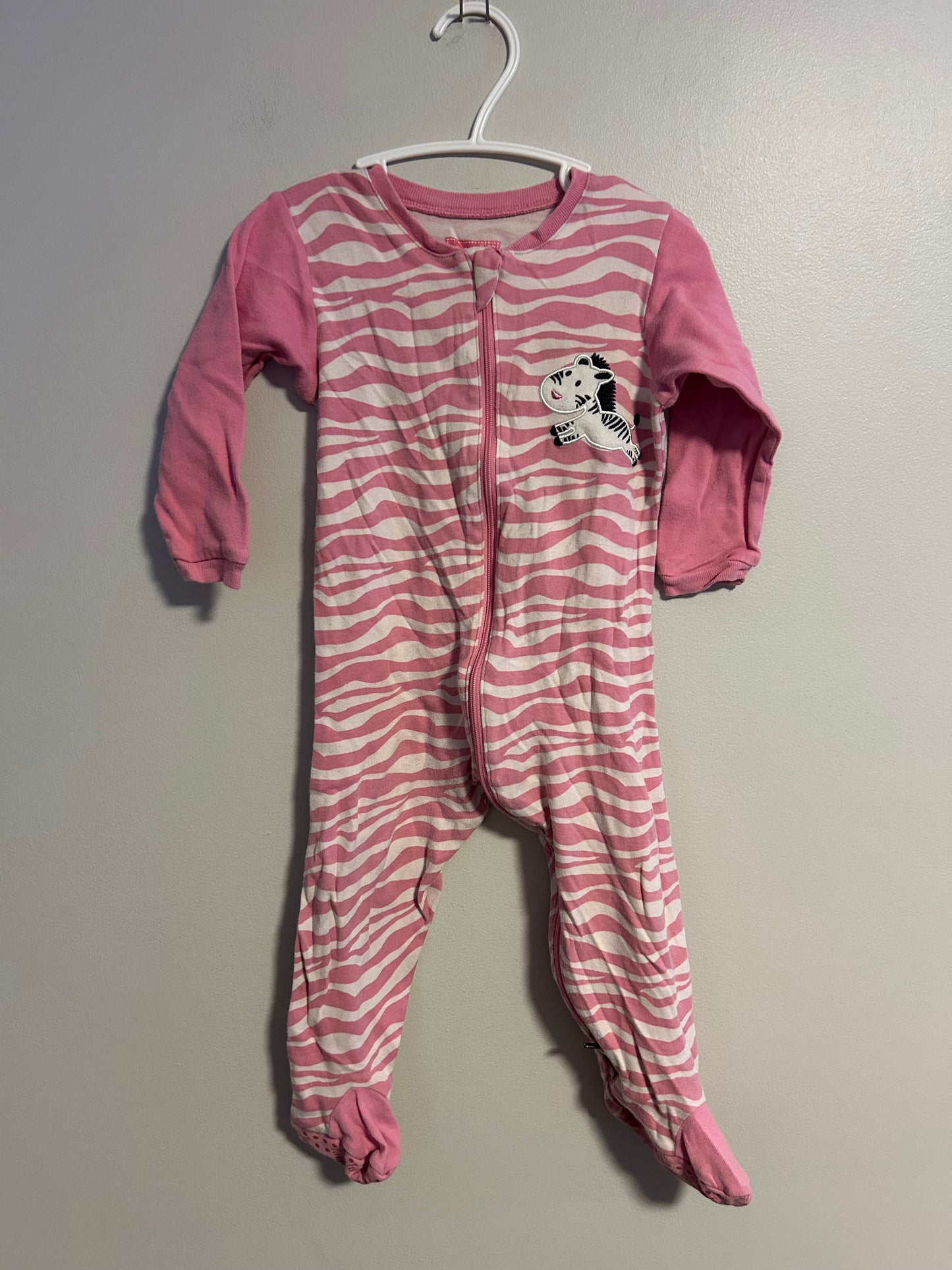 Tuffy 12m pink zebra sleeper