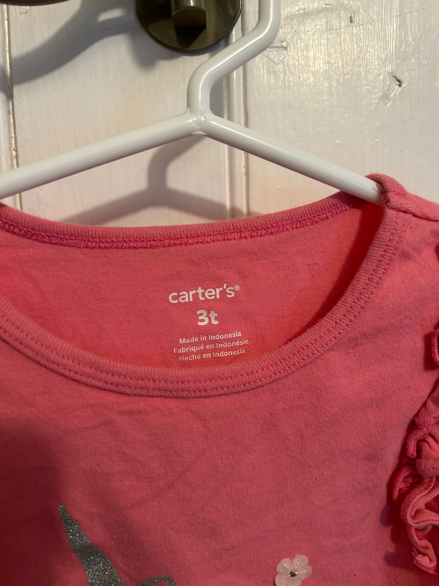 Carters 3t pink unicorn tank top