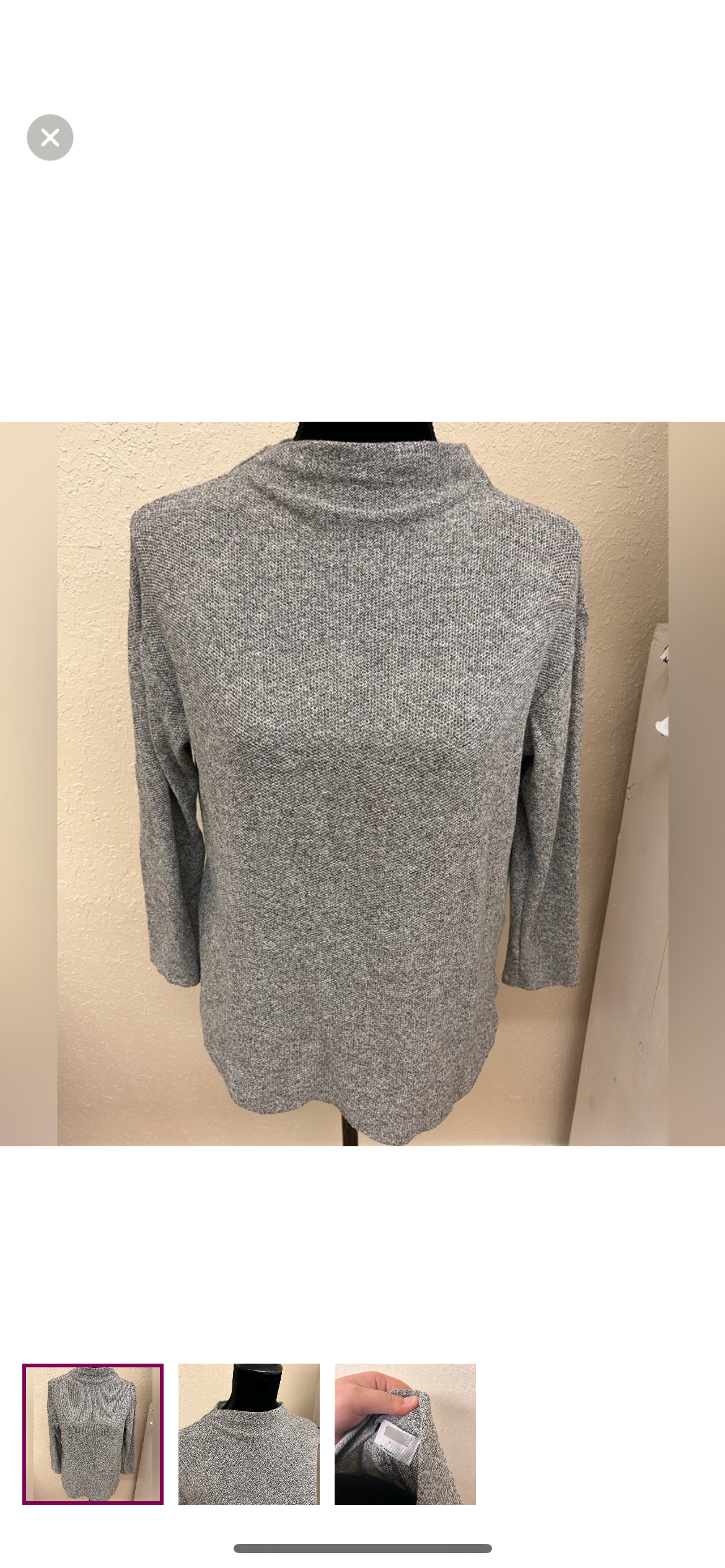 Old navy small grey turtleneck top