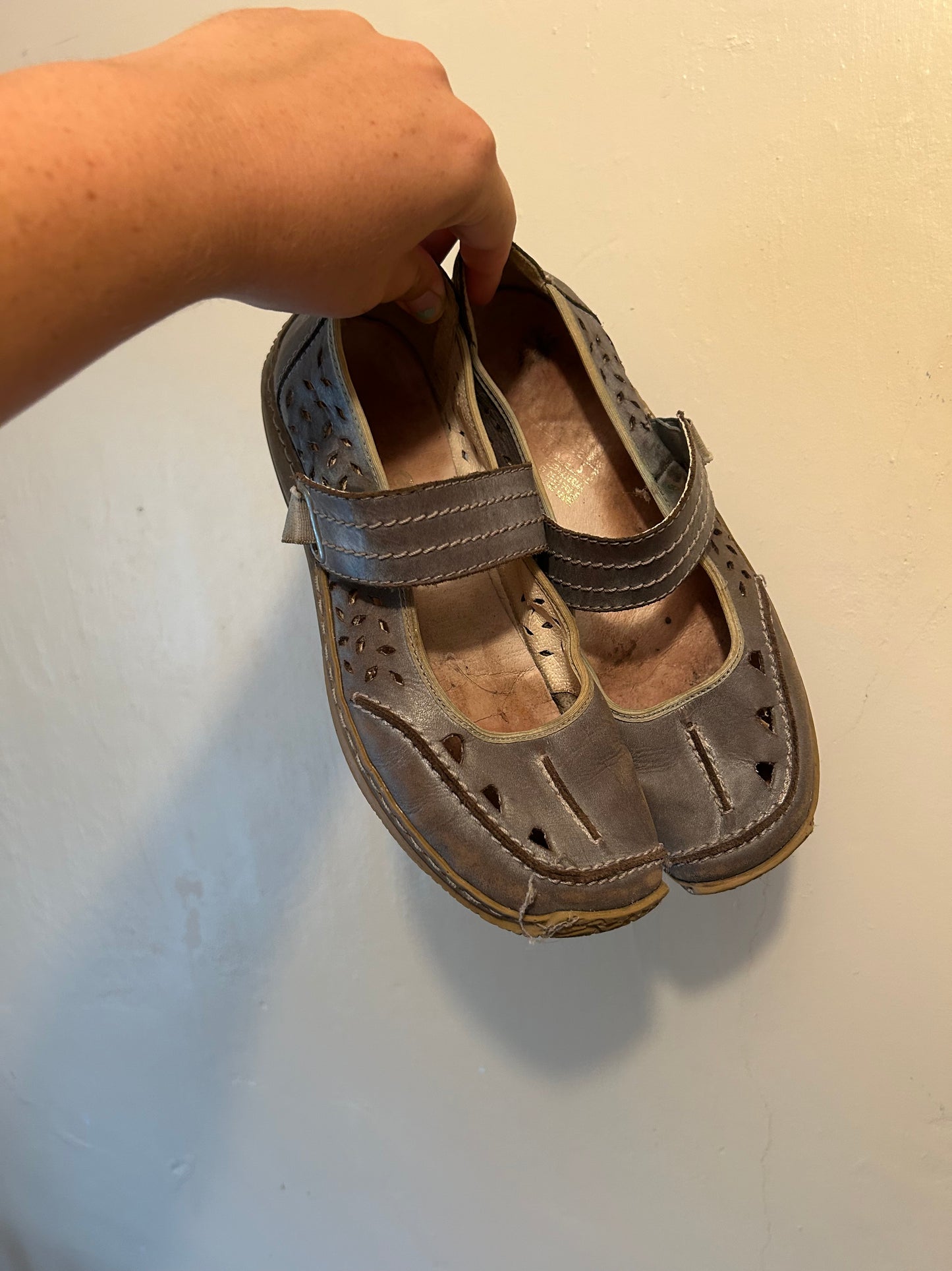 Rieker eu 39 us 8.5 blue leather mary Jane shoes