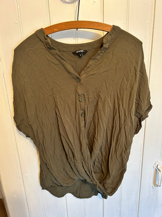 George xl green twist blouse
