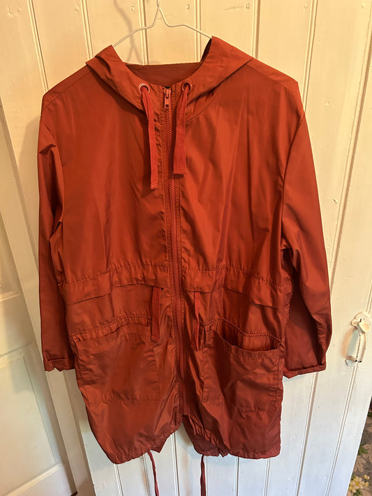 Forever 21 small red unlined rain jacket