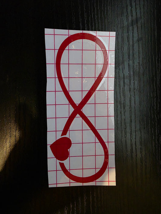 Infinite heart sticker